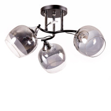 Люстра потолочная Light House SR-17011/3 BK+CH D515*H240 черный + хром