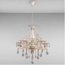 Люстра підвісна свічки Light House SH-17042/5L YL D600*H1100 білий із золотом