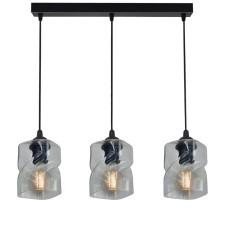 Люстра підвісна Light House NM-17051/3 BK+CL чорна