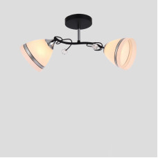 Стельова люстра Light House NM-17061/2 BK+CR чорний + хром