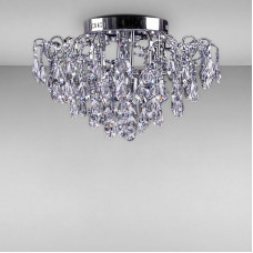 Люстра кришталева стельова Light House NM-17070/6+6 CR хром