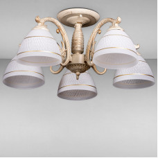 Стельова люстра Light House SH-17021/5 YL 530*530*220 золотисто-бежевий
