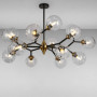 Зображення Люстра молекула підвісна Light House LS-17073-15 BK+CL чорнаИМ Light-Deco