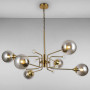 Изображение Люстра молекула подвесная Light House LS-17077-6 BRZ+BK бронзаИМ Light-Deco