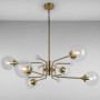 Изображение Люстра молекула подвесная Light House LS-17077-6 BRZ+CL бронзаИМ Light-Deco