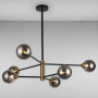 Изображение Люстра молекула подвесная Light House LS-17078-6 BK+BK чернаяИМ Light-Deco