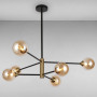 Зображення Люстра молекула підвісна Light House LS-17078-6 BK+BR чорнаИМ Light-Deco