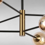 Зображення Люстра молекула підвісна Light House LS-17078-6 BK+BR чорнаИМ Light-Deco1