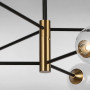 Изображение Люстра молекула подвесная Light House LS-17078-6 BK+CL чернаяИМ Light-Deco1