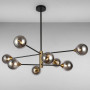 Изображение Люстра молекула подвесная Light House LS-17078-8 BK+BK чернаяИМ Light-Deco