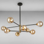 Изображение Люстра молекула подвесная Light House LS-17078-8 BK+BR чернаяИМ Light-Deco