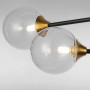 Зображення Люстра молекула підвісна Light House LS-17078-8 BK+CL чорнаИМ Light-Deco2