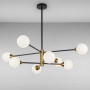 Зображення Люстра молекула підвісна Light House LS-17078-8 BK+WH чорнаИМ Light-Deco