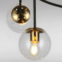 Зображення Люстра молекула підвісна Light House LS-17079-6 BK+CL чорнаИМ Light-Deco2