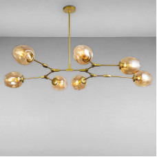 Люстра молекула подвесная Light House LS-17085-7 GD+BR золото
