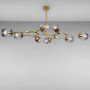 Изображение Люстра молекула подвесная Light House LS-17085-8 GD+BK золотоИМ Light-Deco