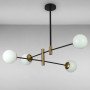 Зображення Люстра молекула підвісна Light House LS-17093-4 BK+WH чорнаИМ Light-Deco