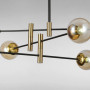 Изображение Люстра молекула подвесная Light House LS-17093-6 BK+BR чернаяИМ Light-Deco1