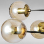 Изображение Люстра молекула подвесная Light House LS-17093-6 BK+BR чернаяИМ Light-Deco2
