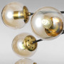 Изображение Люстра молекула подвесная Light House LS-17093-8 BK+BR чернаяИМ Light-Deco2