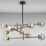 Изображение Люстра молекула подвесная Light House LS-17093-8 BK+CL чернаяИМ Light-Deco