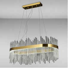 Люстра підвісна LED Light House  LS-17098 GD+CL 800MM 50 W золото