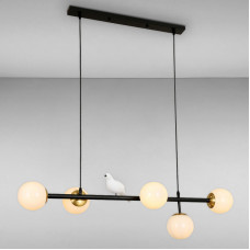 Люстра підвісна Light House LS-17112-5 BK+WH чорна