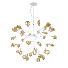 Люстра молекула підвісна Light House LS-17117-36 WH+BR біла