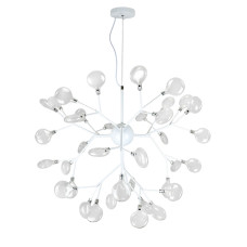 Люстра молекула підвісна Light House LS-17117-36 WH+CL біла
