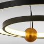 Изображение Люстра подвесная LED кольца Light House LS-17122-A 300+500MM чернаяИМ Light-Deco2