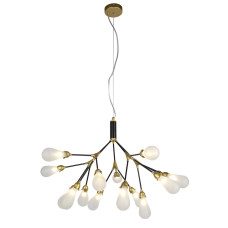 Люстра підвісна Light House LS-17131-15 BK+WH золото + чорний