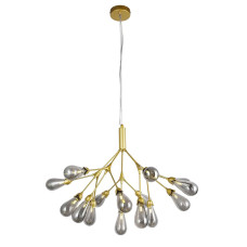 Люстра подвесная Light House LS-17131-15 GD+BK золото + черный