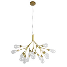 Люстра подвесная Light House LS-17131-15 GD+CL золото + прозрачный