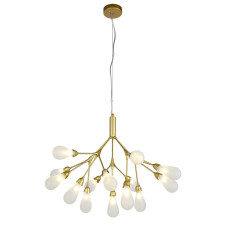 Люстра підвісна Light House LS-17131-15 GD+BK золото + білий
