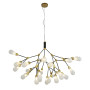 Зображення Люстра підвісна Light House LS-17131-27 BK+WH чорна із золотомИМ Light-Deco