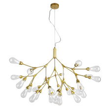 Люстра підвісна Light House LS-17131-27 GD+CL золото + прозорий