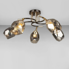 Стельова люстра Light House SR-18523/5 CF+FGD D660*H260 чорний + золото