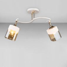 Стельова люстра Light House SR-18527/2 FG+WT L520*W210*H260 білий + золото