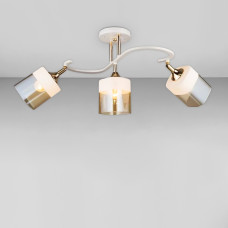 Стельова люстра Light House SR-18527/3 FG+WT L680*W270*H295 білий + золото