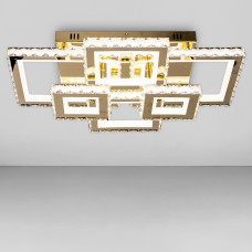 Люстра стельова світлодіодна Light House SY-18531 FG DIMMER 680*500*170 176W, колір золото