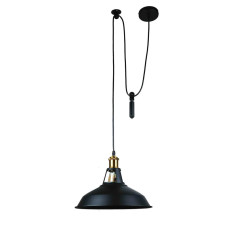 Світильник підвісний Levistella 7526857F-1G BK(310) підвіс із гирей чорний