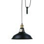 Зображення Світильник підвісний Levistella 7526857F-1G BK(310) підвіс із гирей чорнийИМ Light-Deco1