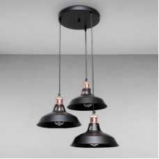 Світильник підвісний Levistella 7526857F2-3 BK (300) чорний