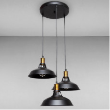 Світильник підвісний Levistella 7526857F3-3 BK (300) чорний