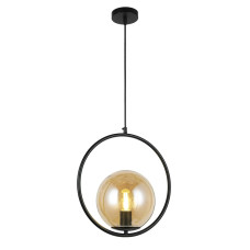 Люстра підвісна Light House LS-17187-1 BK+BR чорна