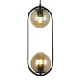 Зображення Люстра підвісна Light House LS-17189-2 BK+BR чорний + бурштиновийИМ Light-Deco1
