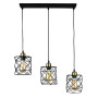 Зображення Люстра підвісна Light House LS-17192F-3 BK+BRONZE (500) чорний + бронзаИМ Light-Deco