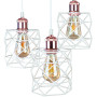 Зображення Люстра підвісна Light House LS-17192F-3 WH+RG (300) білий + мідьИМ Light-Deco1