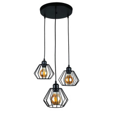 Люстра підвісна Light House LS-17196F-3 BK (300) чорна