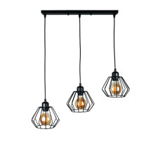 Люстра підвісна Light House LS-17196F-3 BK (500) чорна